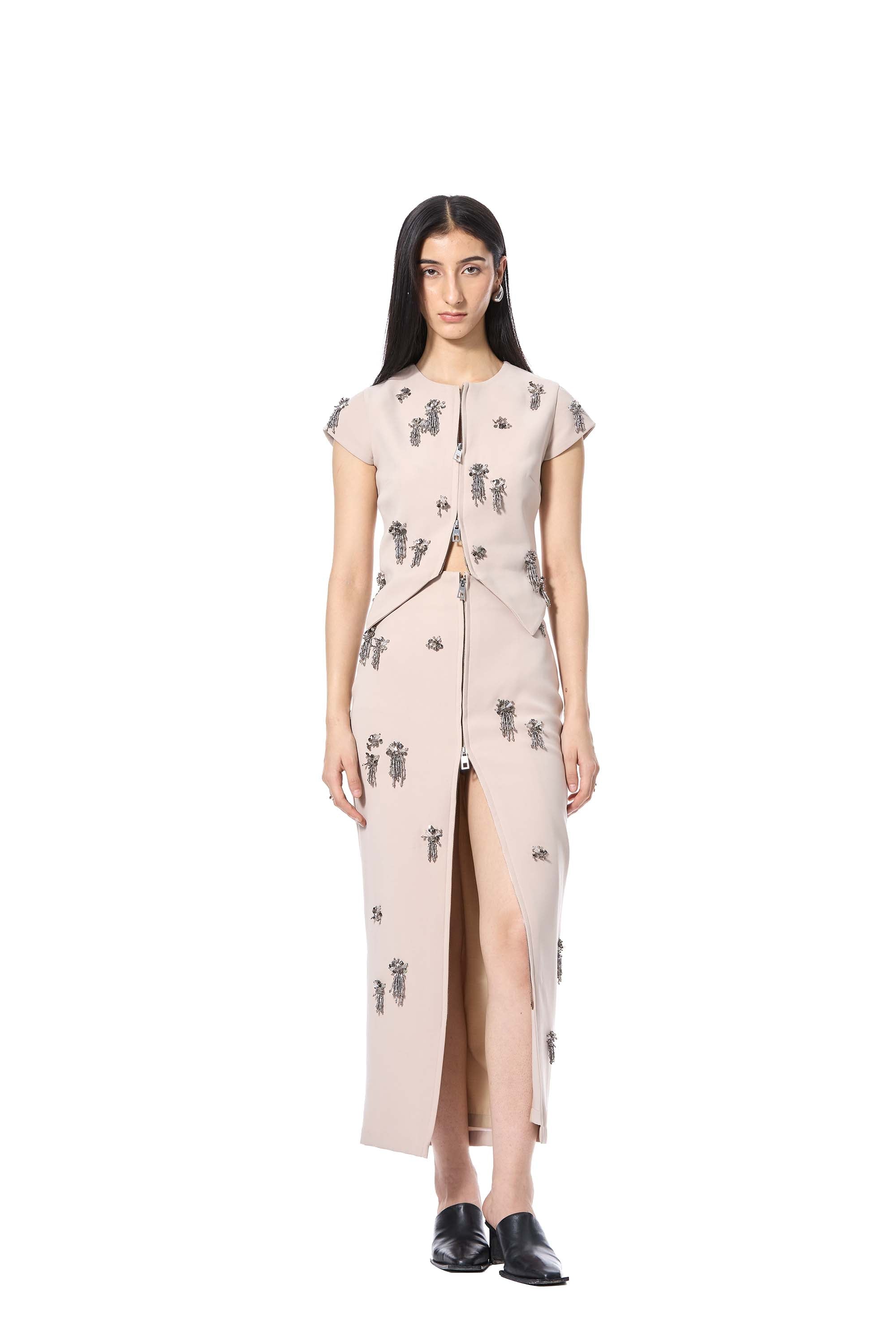 ELOR' EMBELLISHED VEST - Kanika Goyal Label