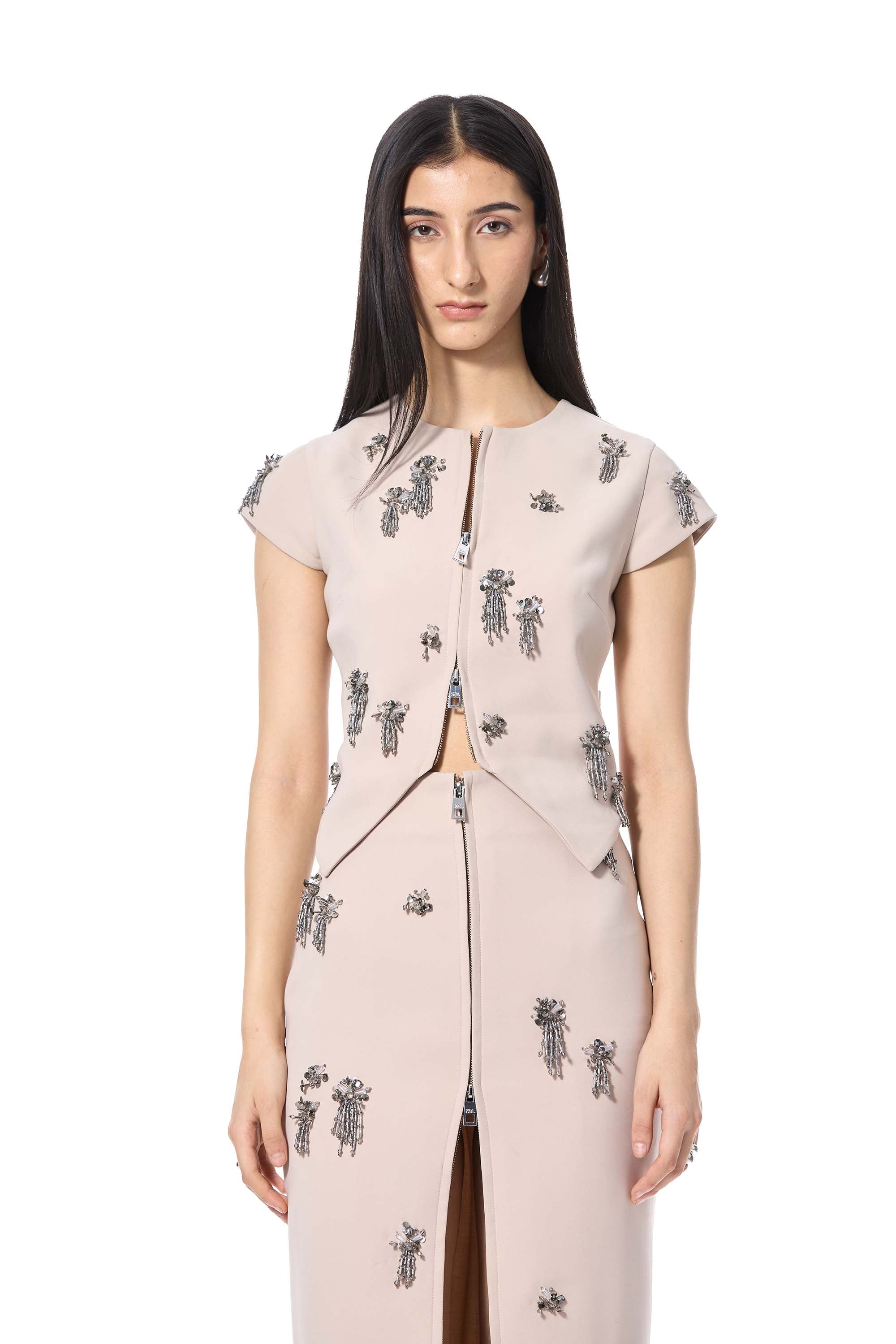 ELOR' EMBELLISHED VEST - Kanika Goyal Label