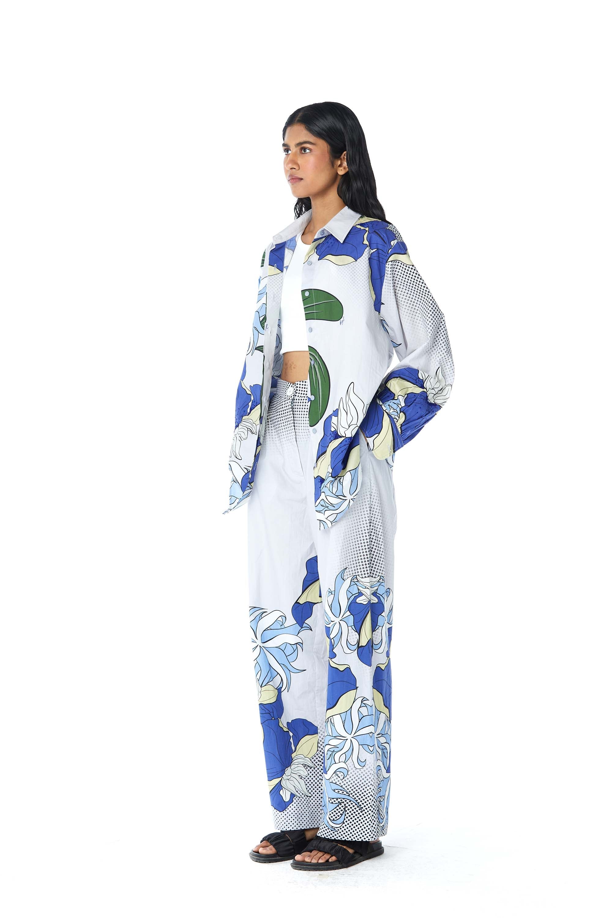 ELUVIA' Printed Co - ordinated Set - Kanika Goyal Label