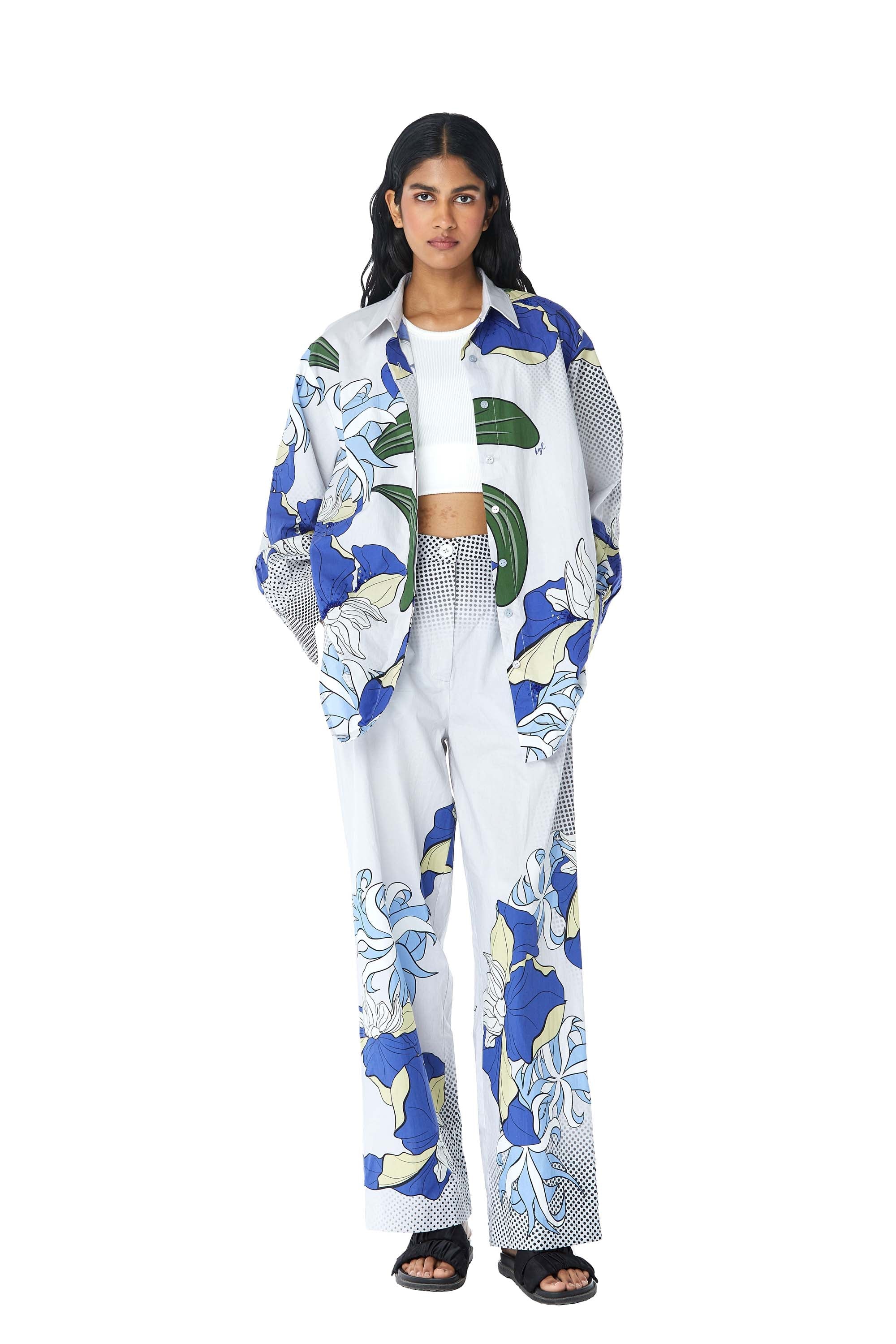 ELUVIA' Printed Co - ordinated Set - Kanika Goyal Label