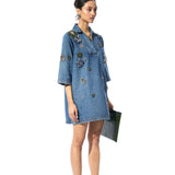 ELVIRA DENIM DRESS - Kanika Goyal Label