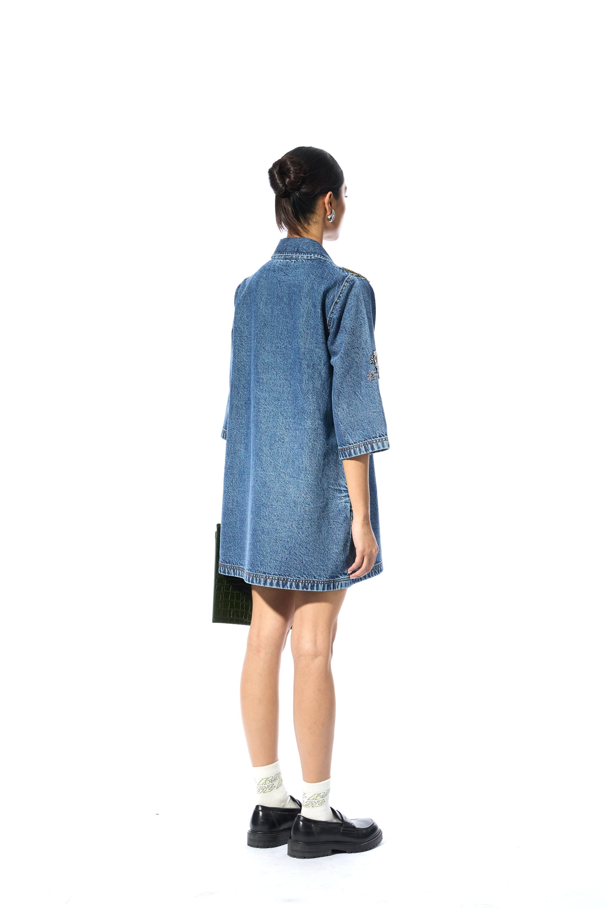 ELVIRA DENIM DRESS - Kanika Goyal Label