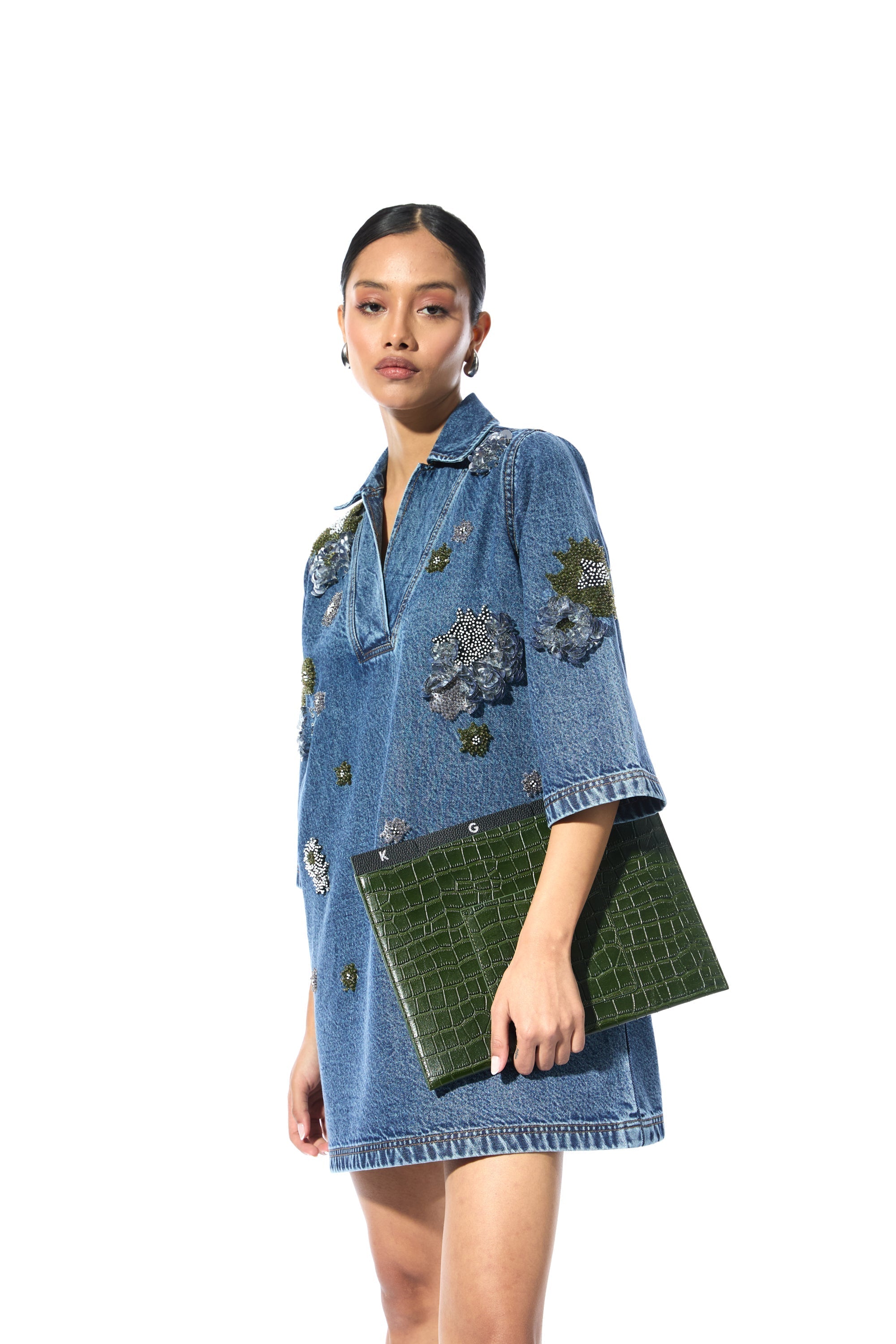 ELVIRA DENIM DRESS - Kanika Goyal Label