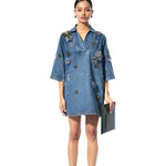 ELVIRA DENIM DRESS - Kanika Goyal Label