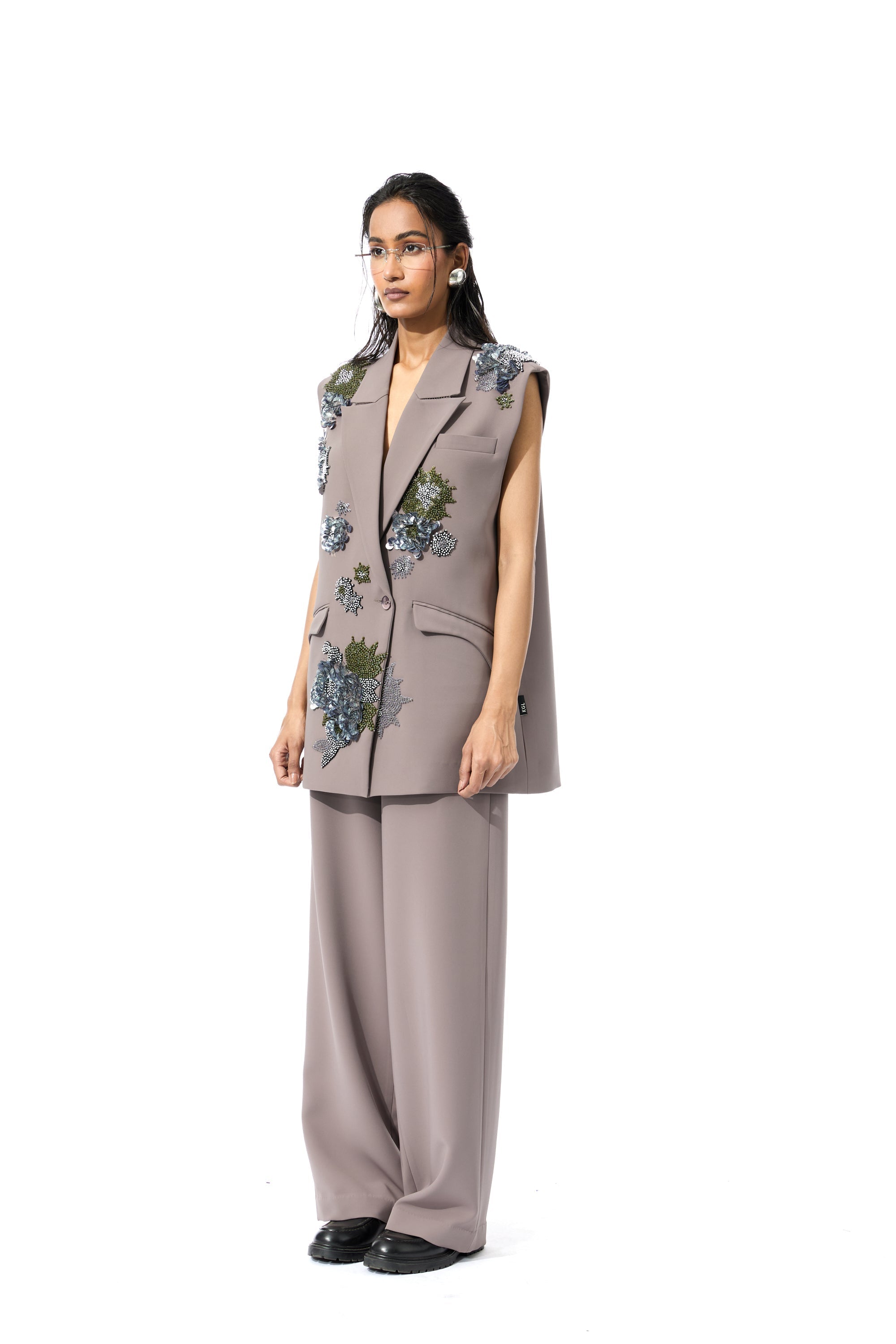 ELVIRA EMBELLISHED VEST - Kanika Goyal Label