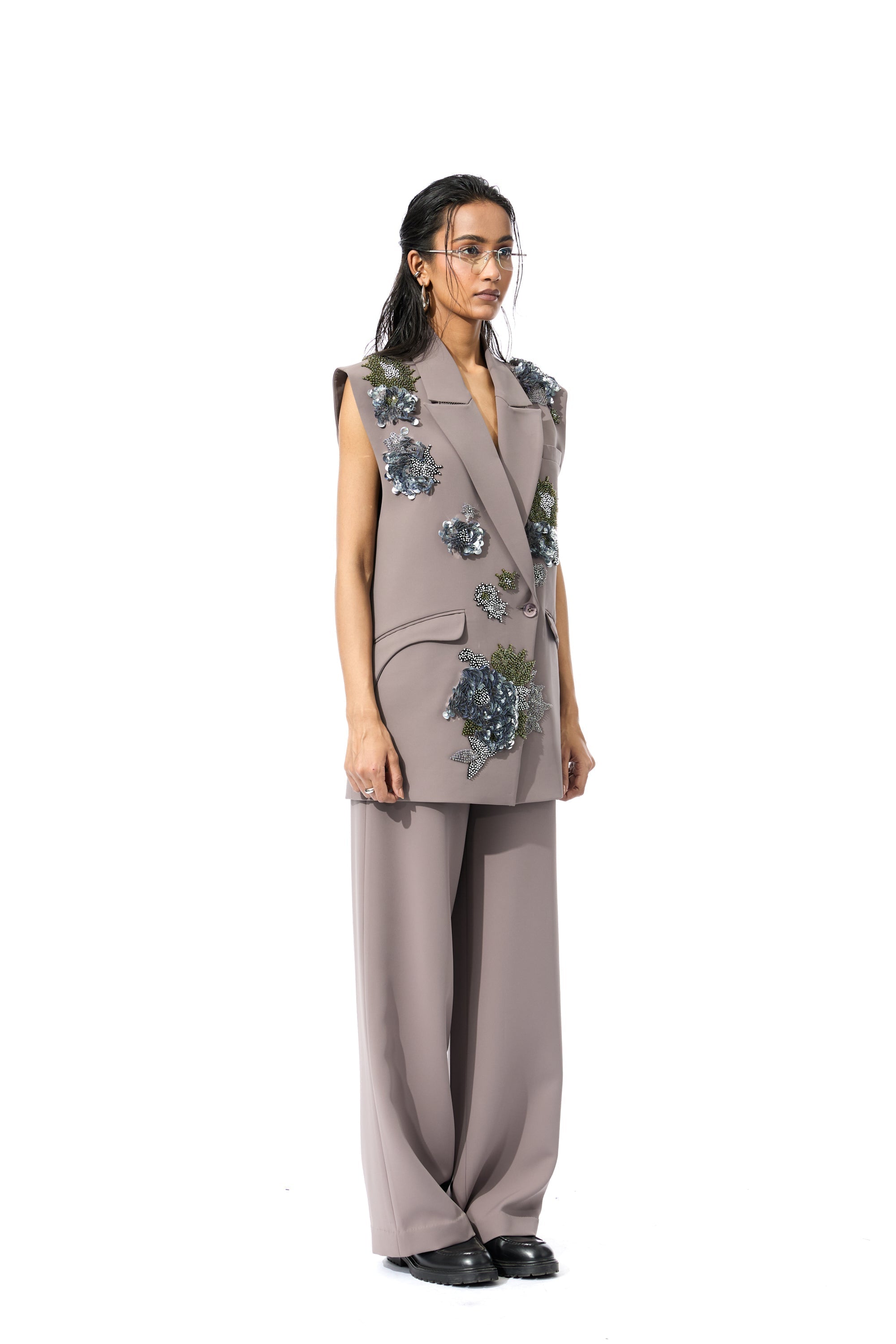 ELVIRA EMBELLISHED VEST - Kanika Goyal Label