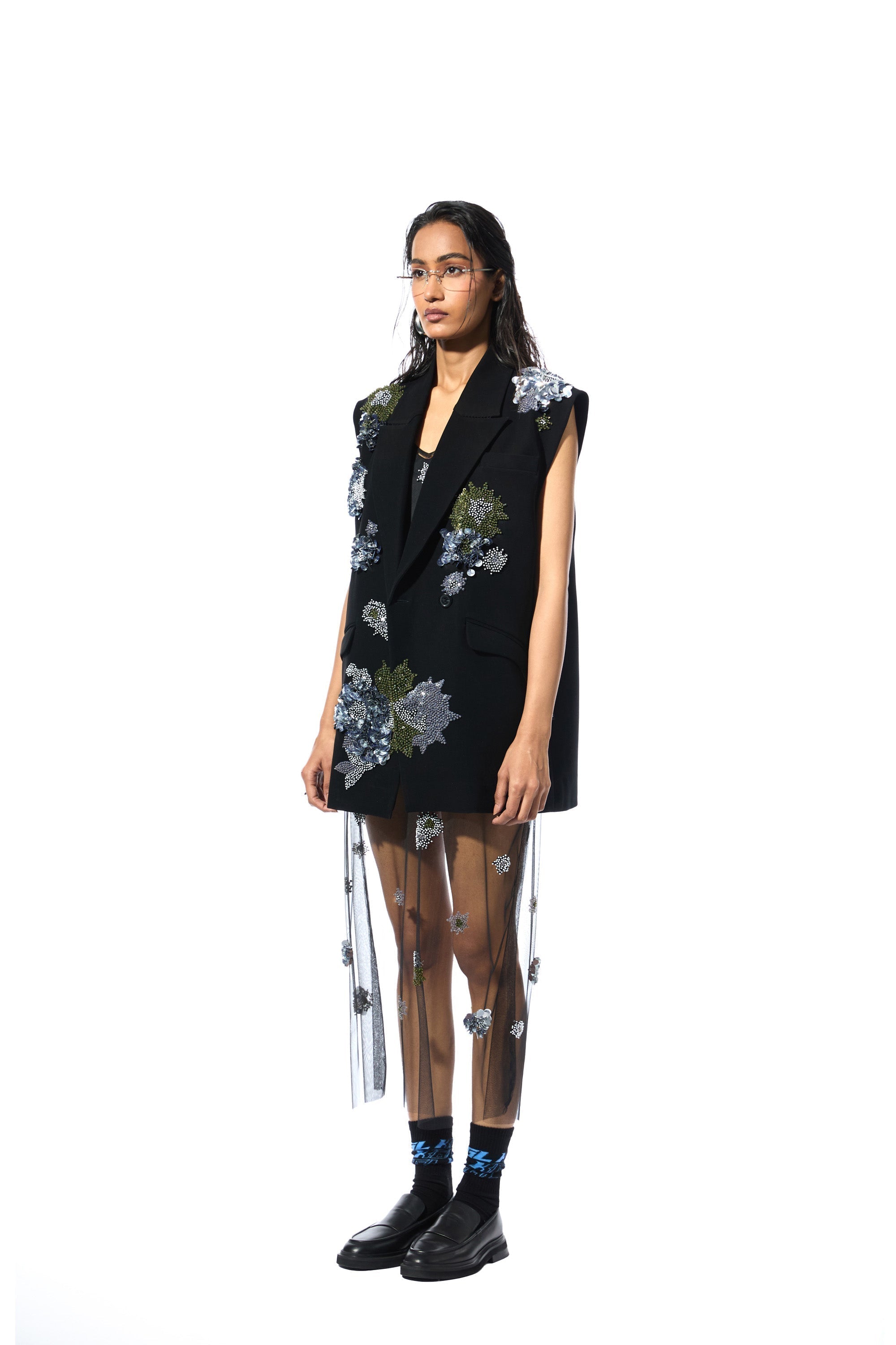 ELVIRA EMBELLISHED VEST - Kanika Goyal Label