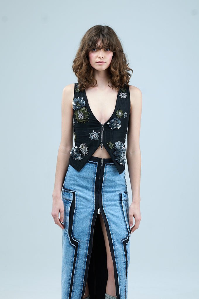 ELVIRA Embellished Vest - Kanika Goyal Label