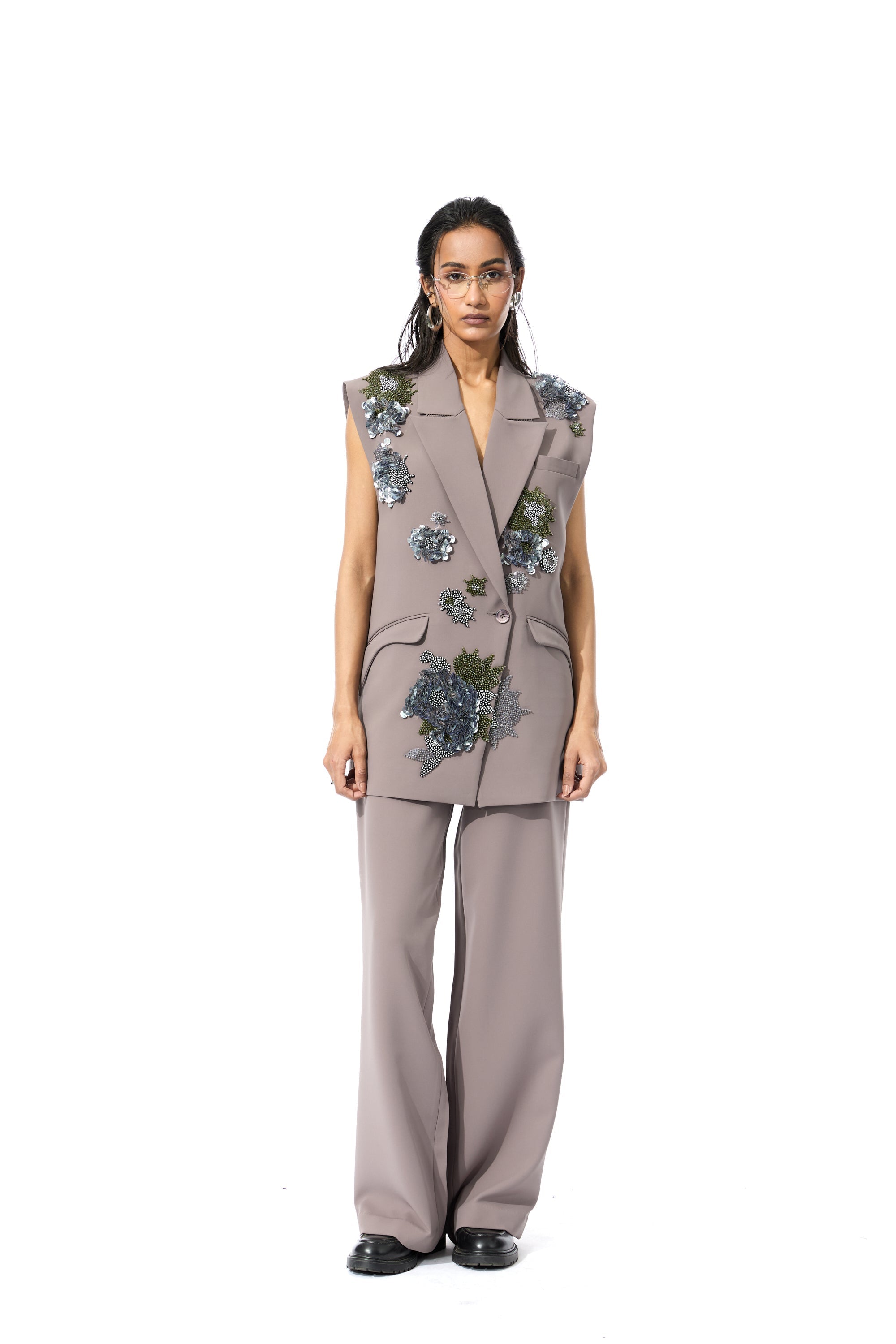 ELVIRA EMBELLISHED VEST - Kanika Goyal Label