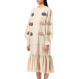 ELYSIA' Embellished Ruffle Dress - Kanika Goyal Label