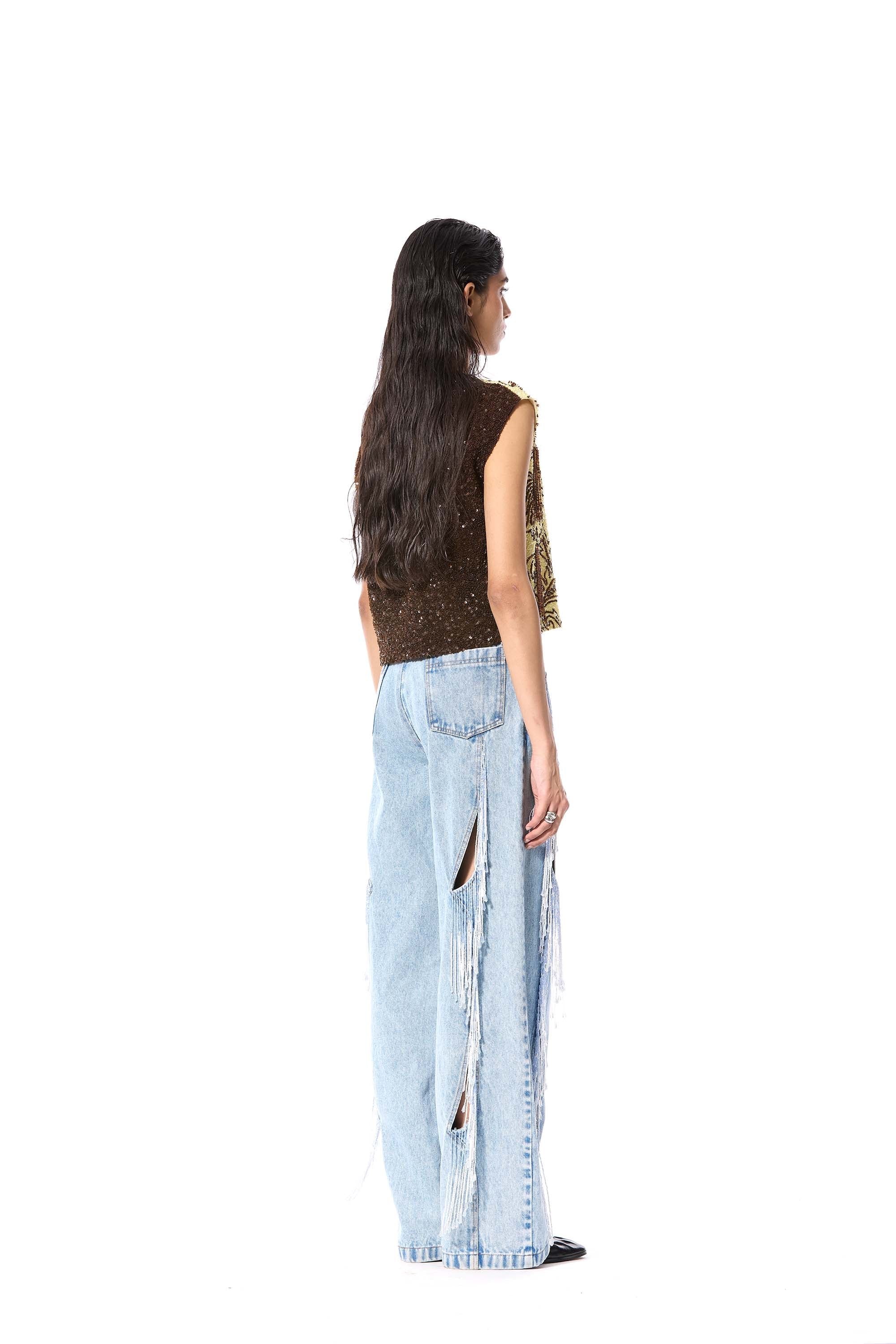 EMBER DROP' EMBELLISHED TOP - Kanika Goyal Label