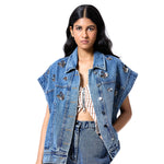 ERZA' DENIM VEST - Kanika Goyal Label