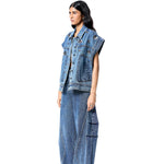 ERZA' DENIM VEST - Kanika Goyal Label