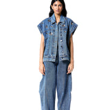ERZA' DENIM VEST - Kanika Goyal Label