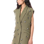 ESTELLE' EMBELLISHED BLAZER - Kanika Goyal Label