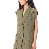 ESTELLE' EMBELLISHED BLAZER - Kanika Goyal Label