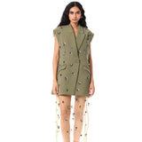 ESTELLE' EMBELLISHED BLAZER - Kanika Goyal Label
