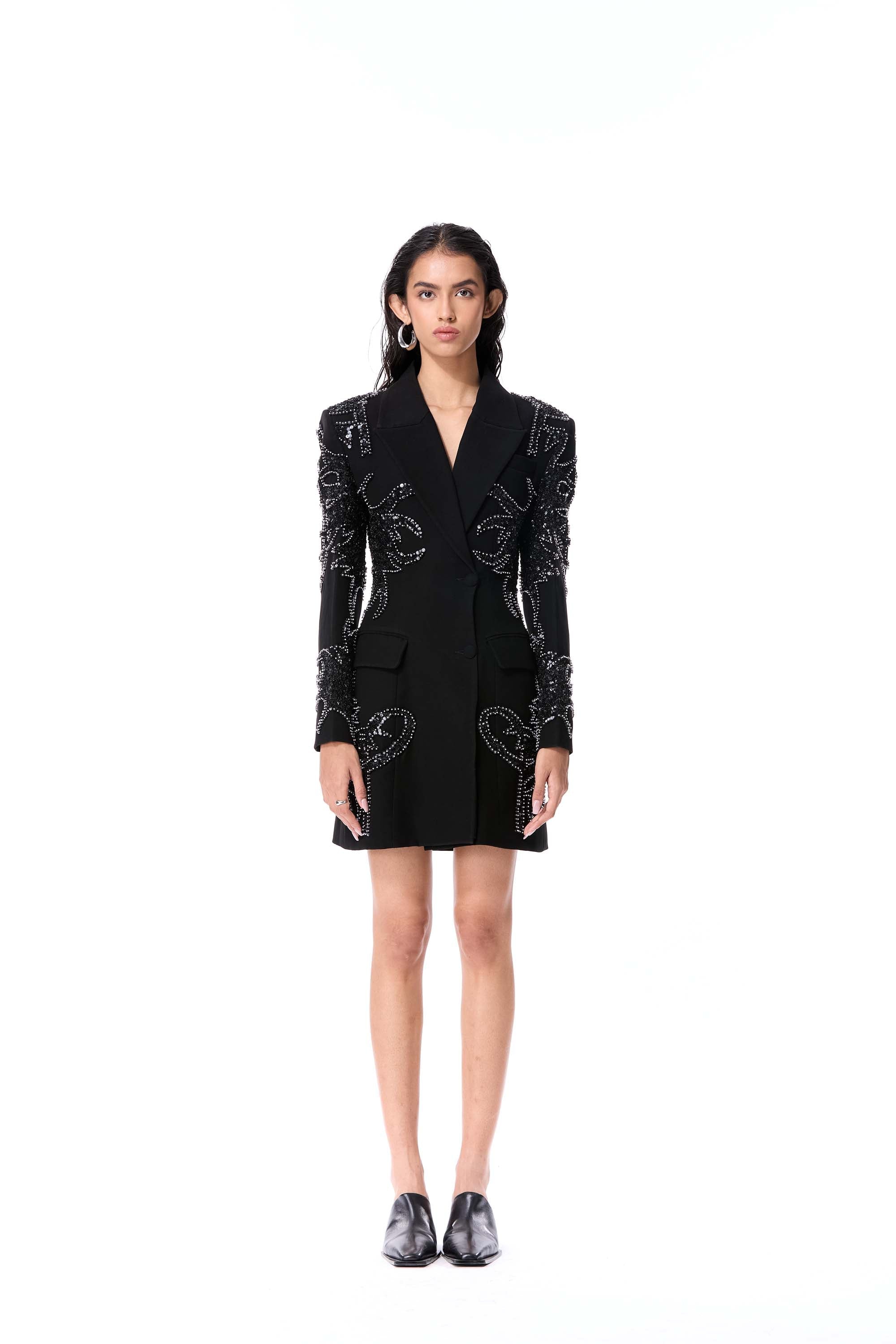 FIERY BLOOM BLAZER DRESS - Kanika Goyal Label