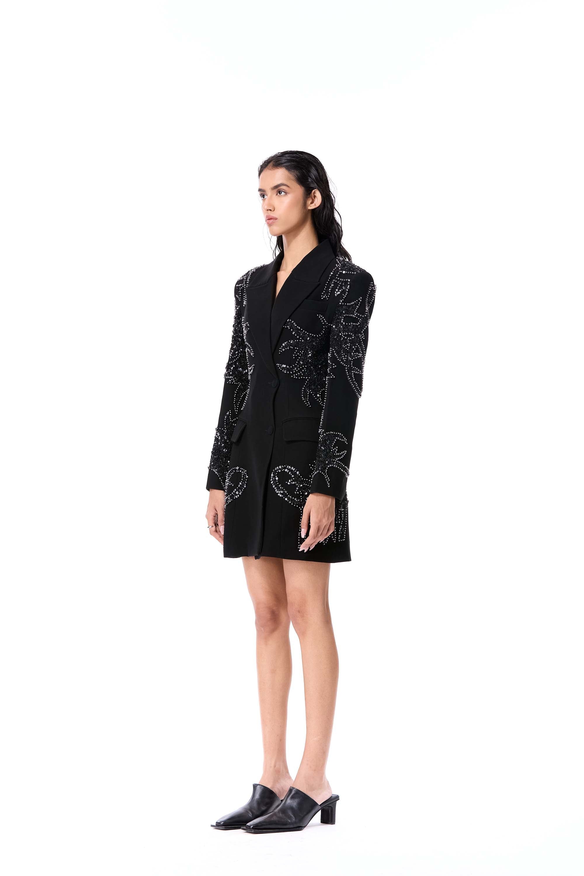 FIERY BLOOM BLAZER DRESS - Kanika Goyal Label