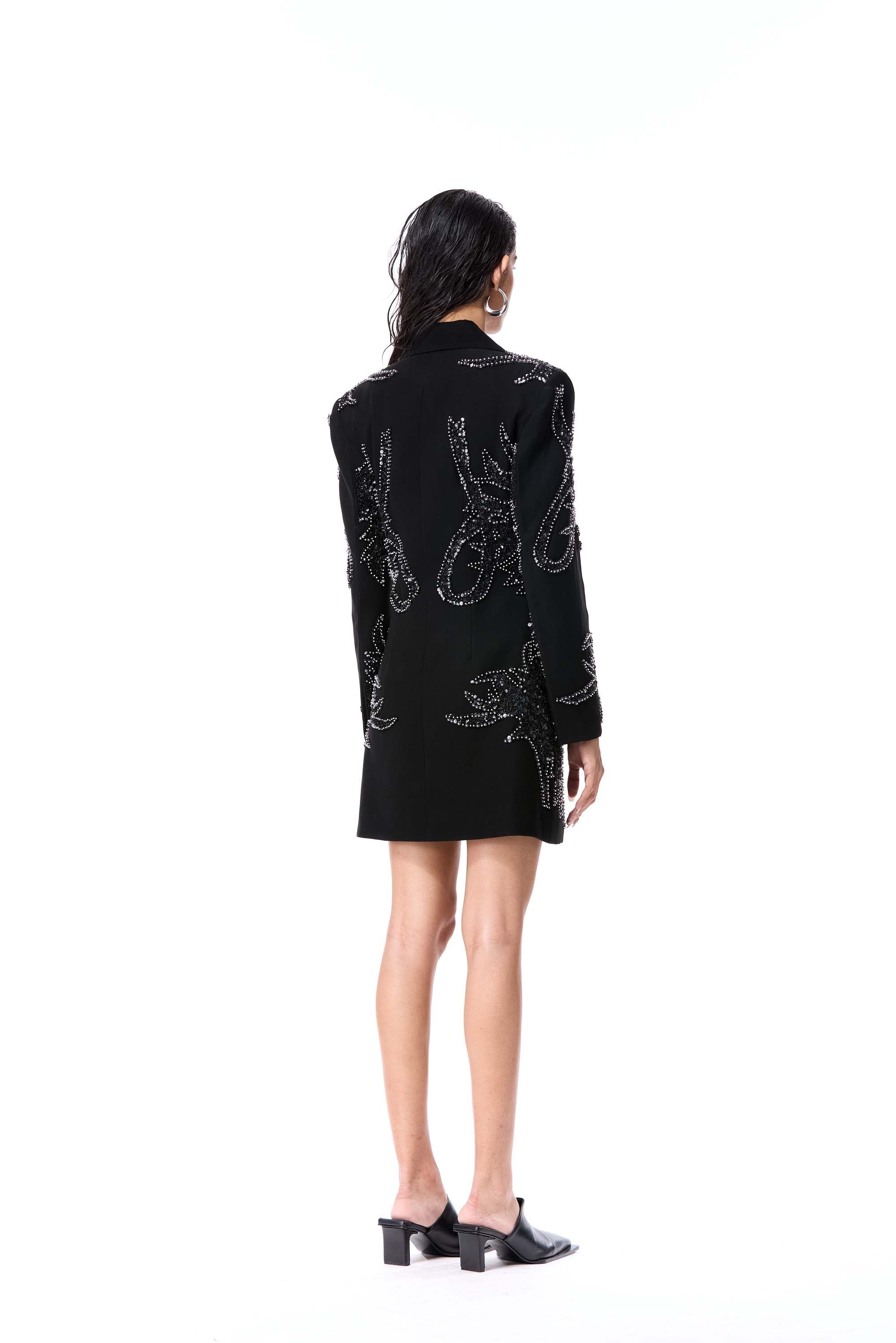 FIERY BLOOM BLAZER DRESS - Kanika Goyal Label