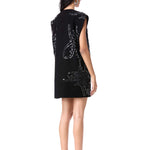 FIERY BLOOM SLEEVELESSBLAZER DRESS - Kanika Goyal Label