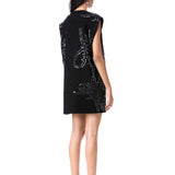 FIERY BLOOM SLEEVELESSBLAZER DRESS - Kanika Goyal Label