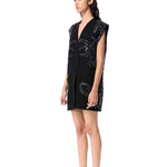 FIERY BLOOM SLEEVELESSBLAZER DRESS - Kanika Goyal Label