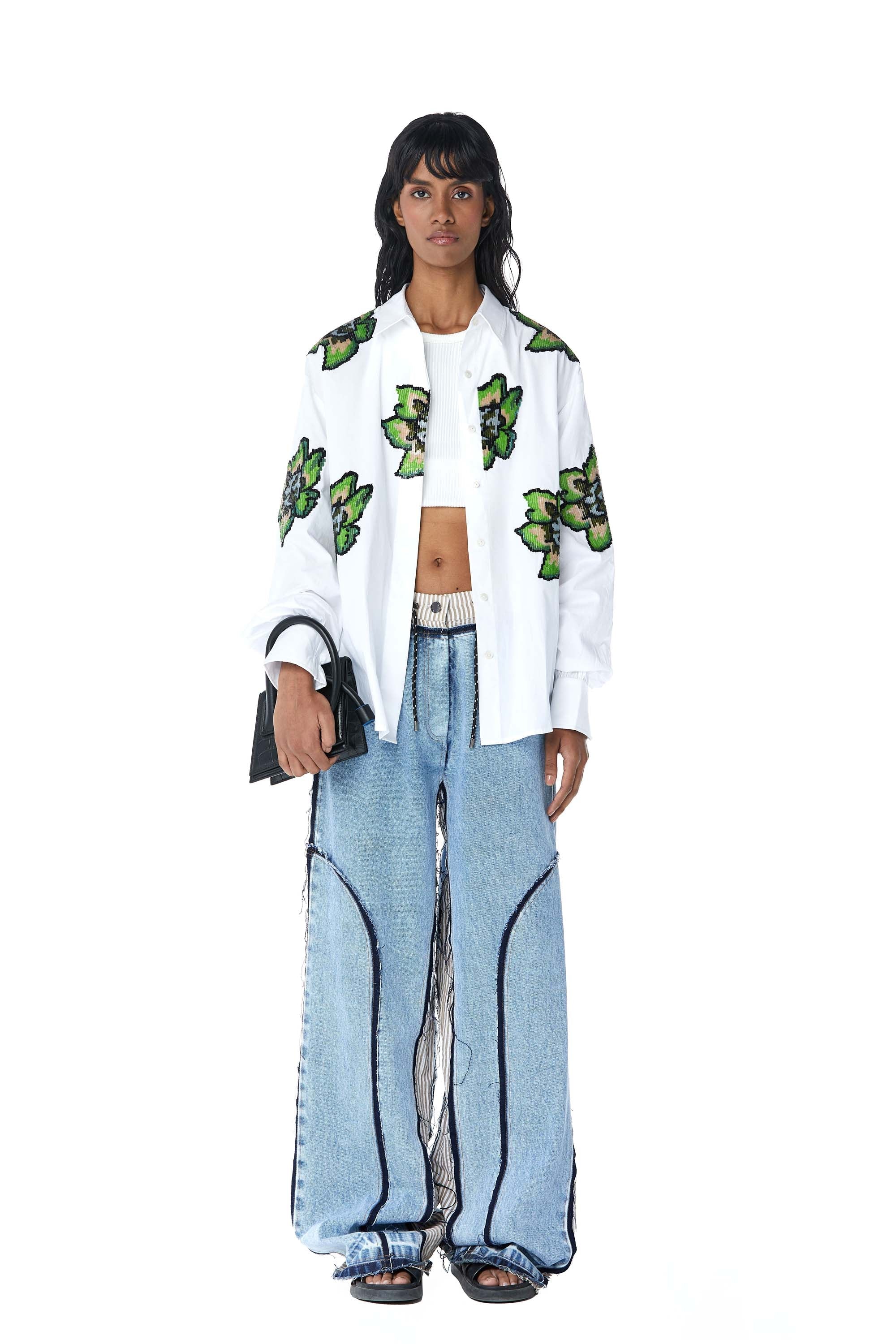 ‘Fiora' Embellished Shirt - Kanika Goyal Label