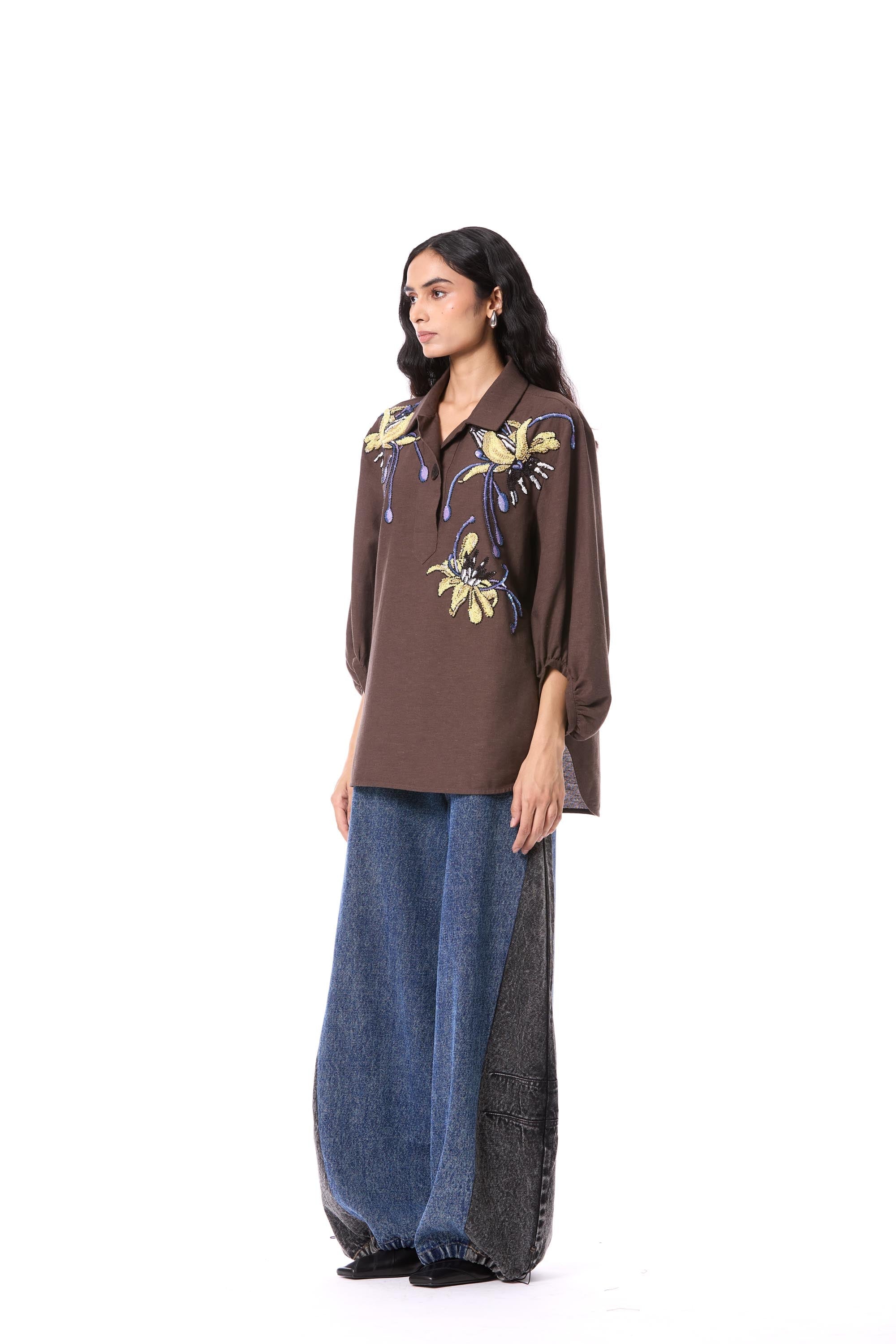 FLORETTO' EMBELLISHED TOP - Kanika Goyal Label