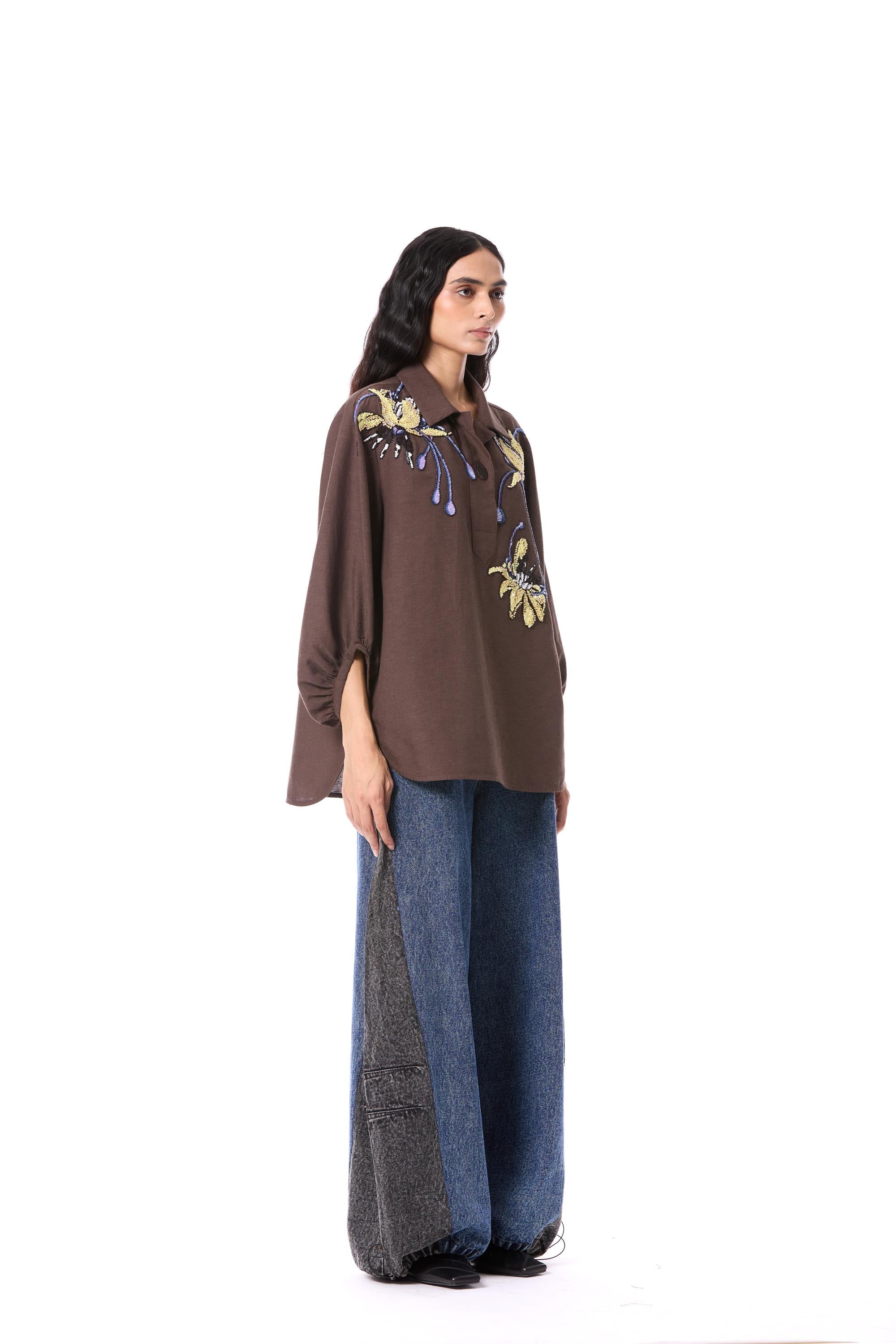 FLORETTO' EMBELLISHED TOP - Kanika Goyal Label