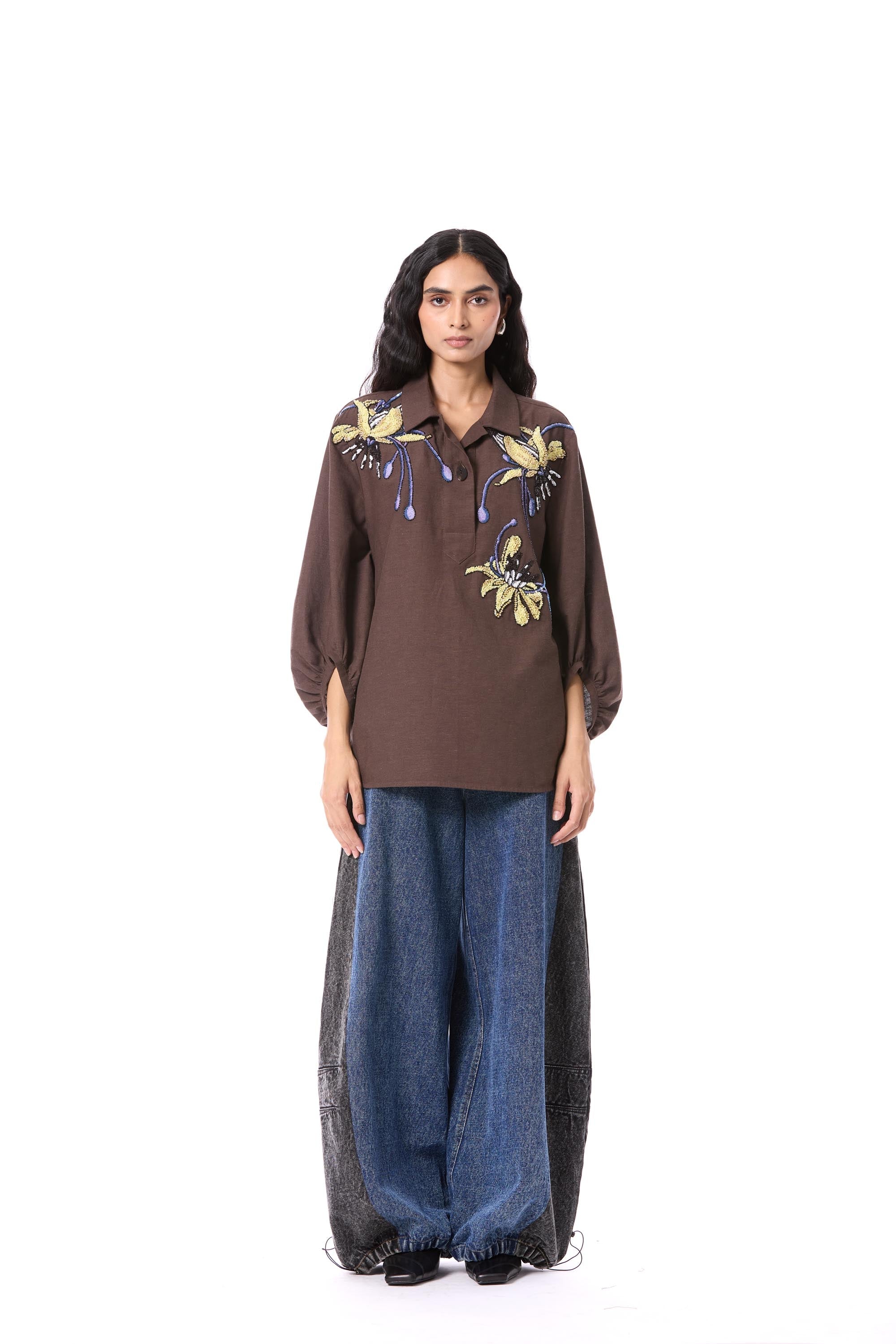 FLORETTO' EMBELLISHED TOP - Kanika Goyal Label