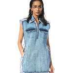 FRAYLINE DENIM DRESS - Kanika Goyal Label