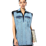 FRAYLINE DENIM DRESS - Kanika Goyal Label