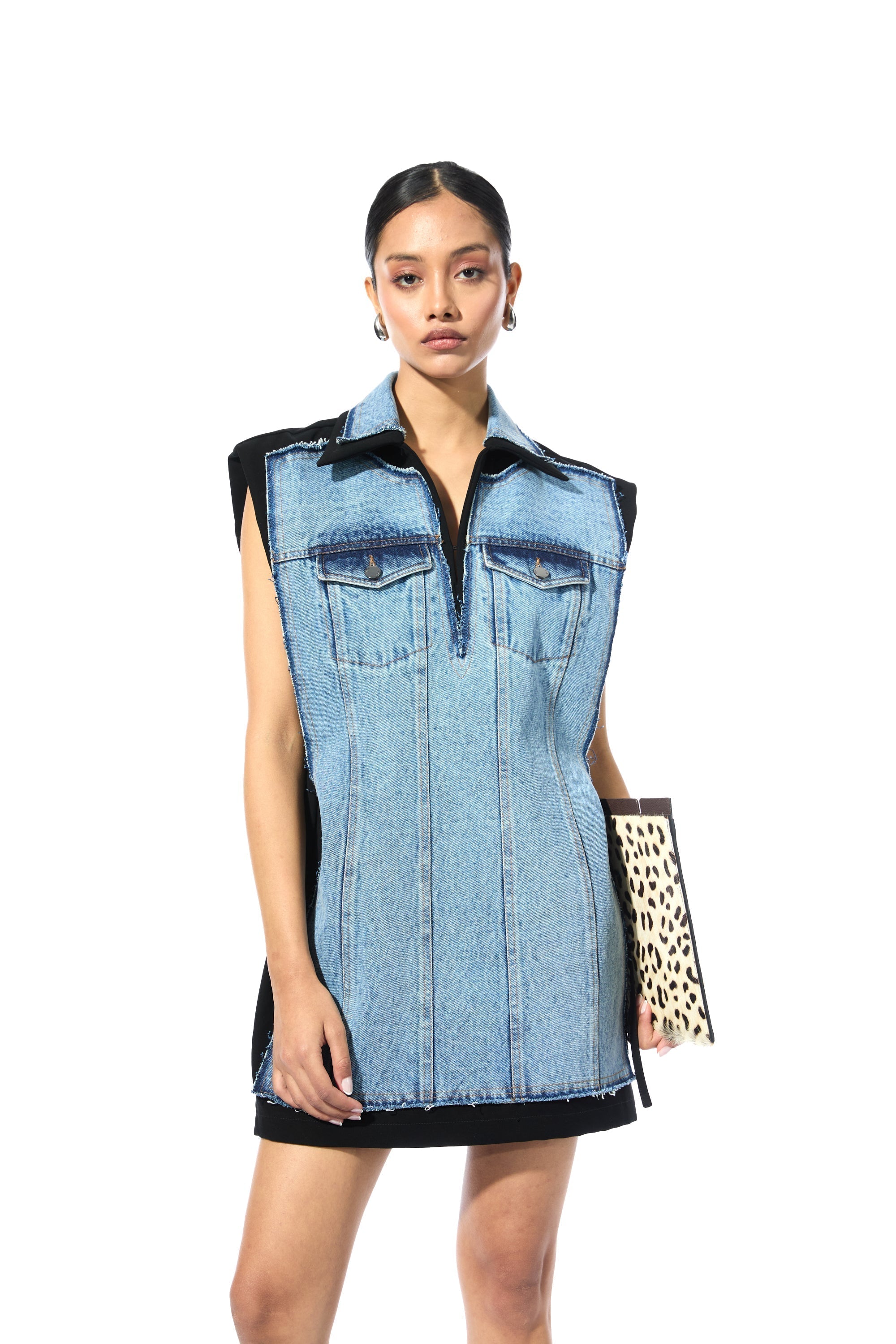 FRAYLINE DENIM DRESS - Kanika Goyal Label
