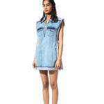 FRAYLINE DENIM DRESS - Kanika Goyal Label