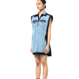 FRAYLINE DENIM DRESS - Kanika Goyal Label