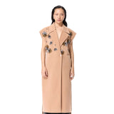 FROST BUD SLEEVELESS COAT - Kanika Goyal Label