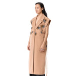 FROST BUD SLEEVELESS COAT - Kanika Goyal Label