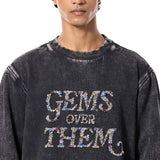 GEMS OVER THEM' EMBELLISHED SWEATSHIRT - Kanika Goyal Label