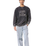 GEMS OVER THEM' EMBELLISHED SWEATSHIRT - Kanika Goyal Label