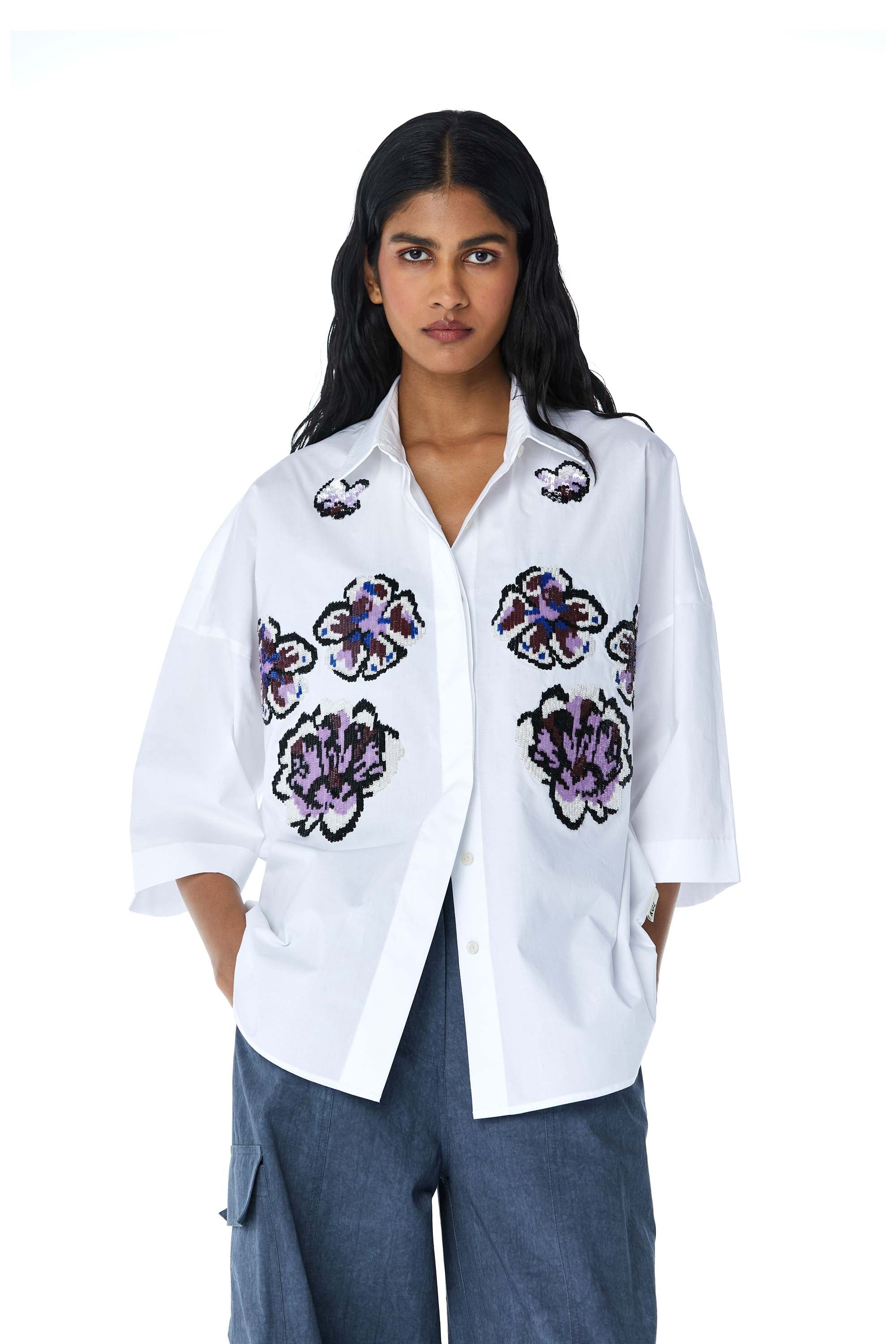 GEODES' Embellished Shirt - Kanika Goyal Label