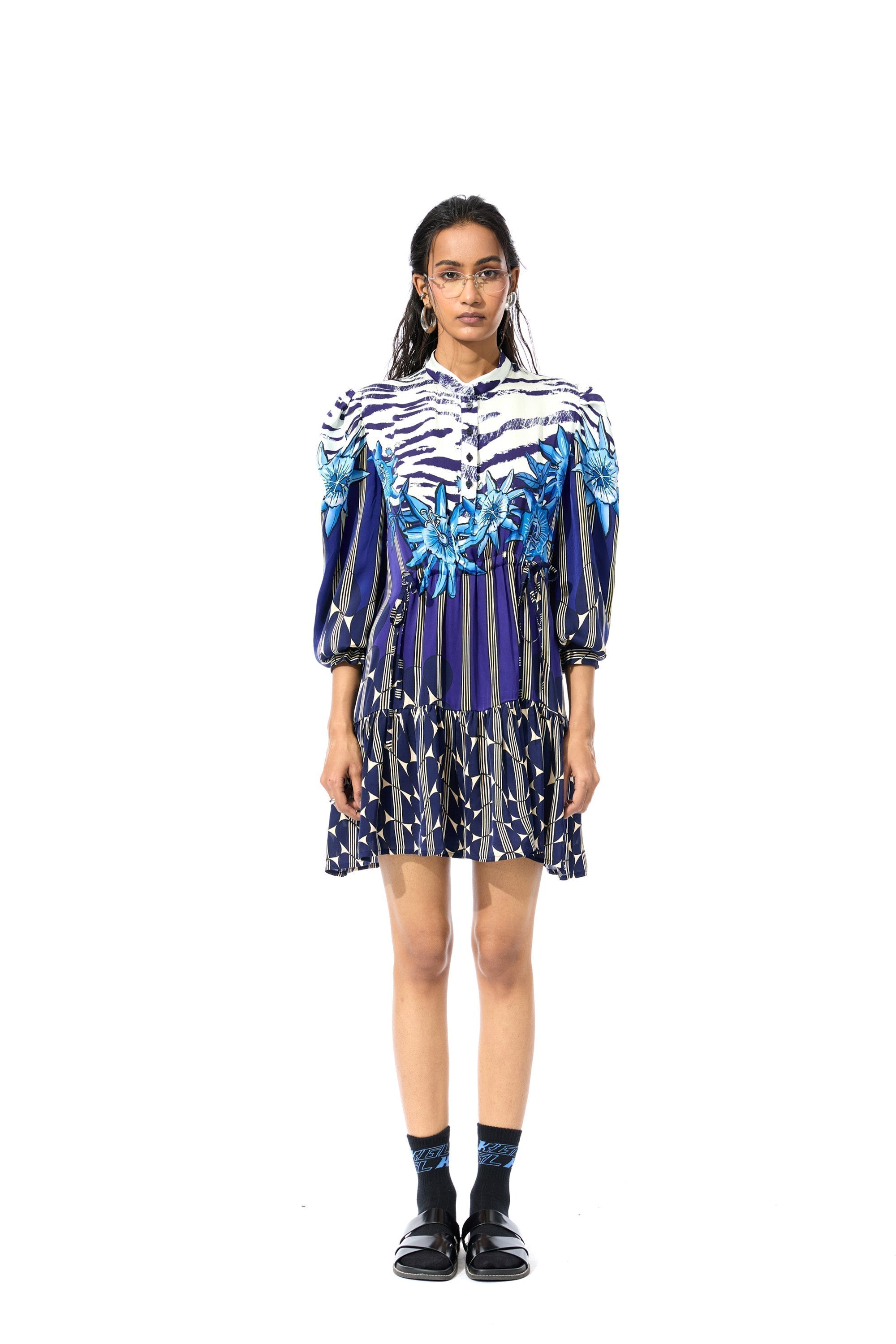 GEOMIST' PRINTED DRESS - Kanika Goyal Label