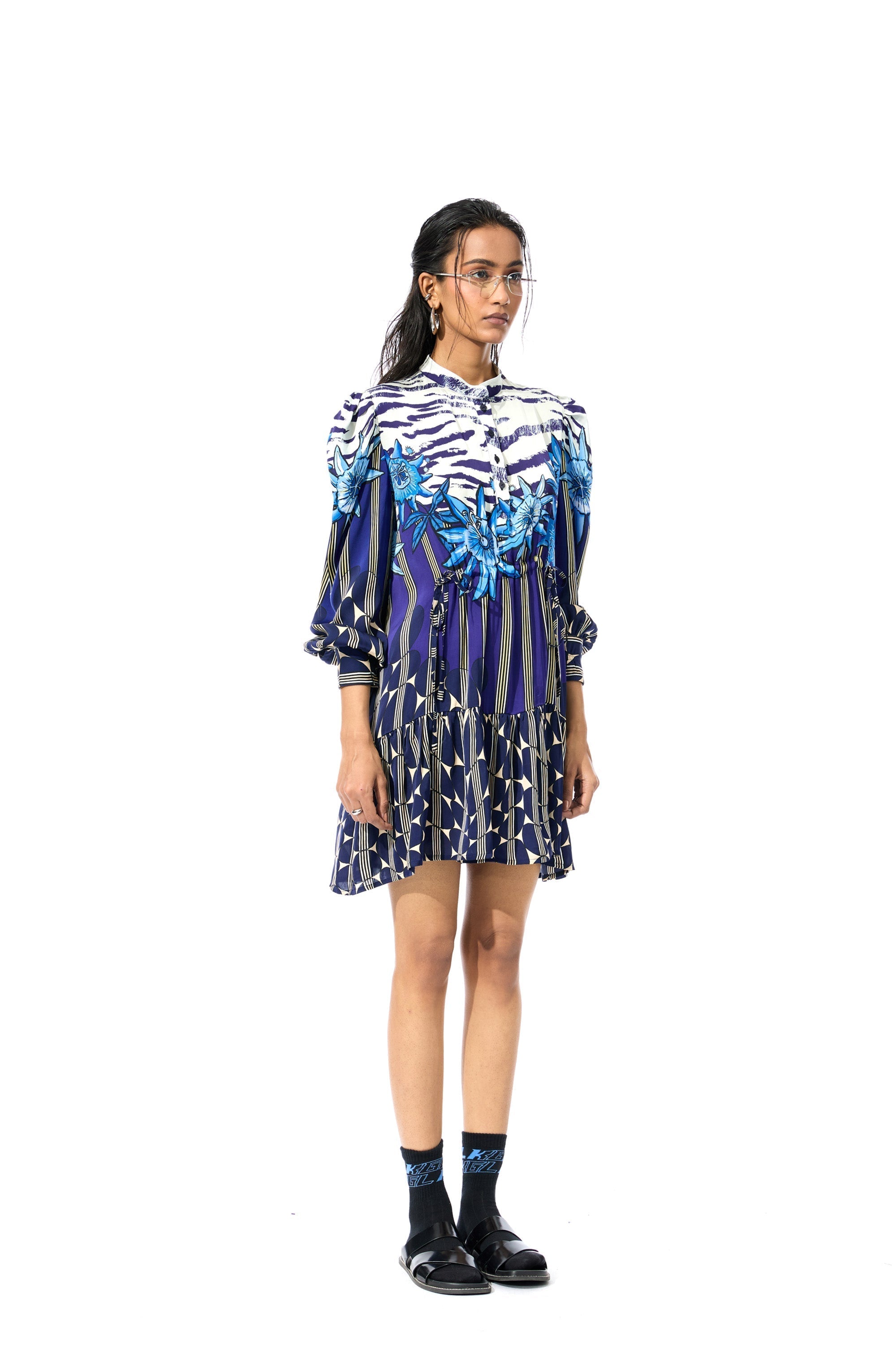 GEOMIST' PRINTED DRESS - Kanika Goyal Label