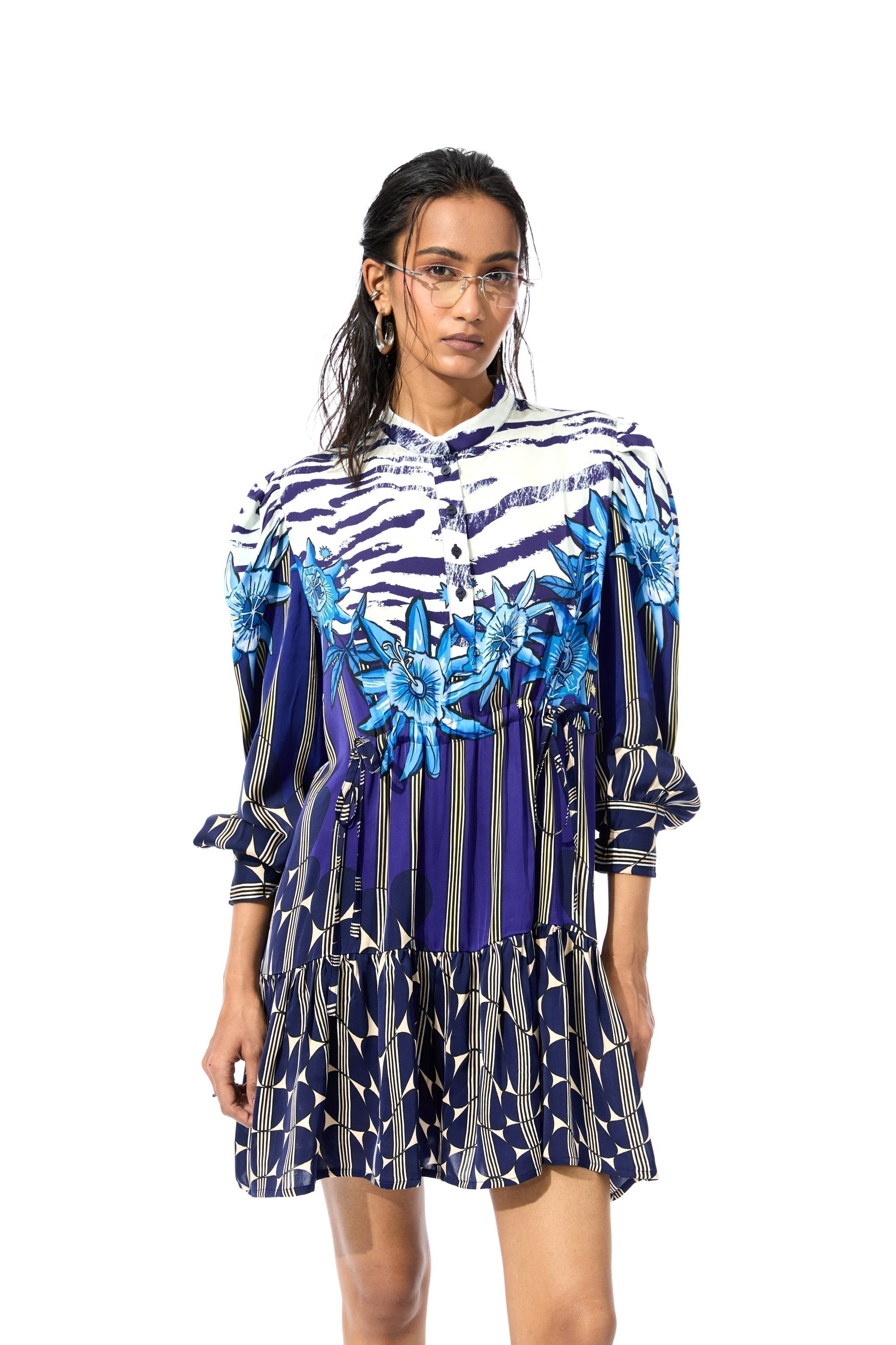 GEOMIST' PRINTED DRESS - Kanika Goyal Label