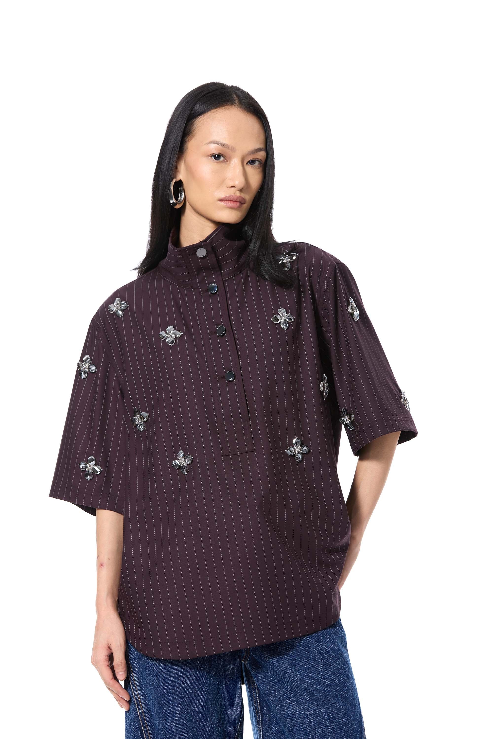 GILDANE' EMBELLISHED TOP - Kanika Goyal Label