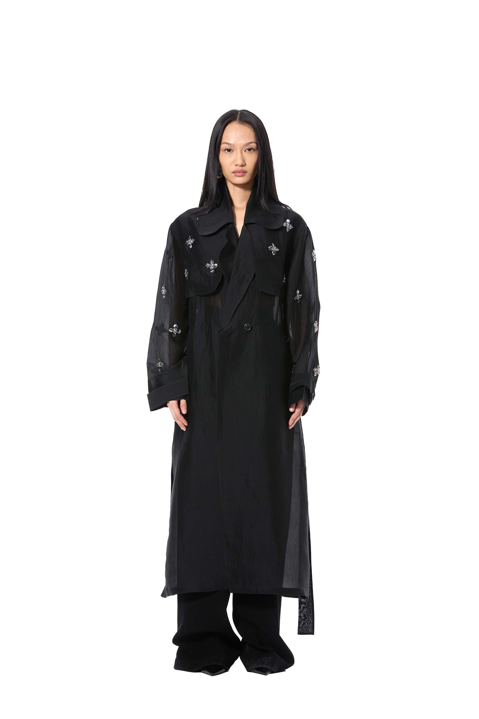 GILDANE' EMBELLISHED TRENCH COAT - Kanika Goyal Label