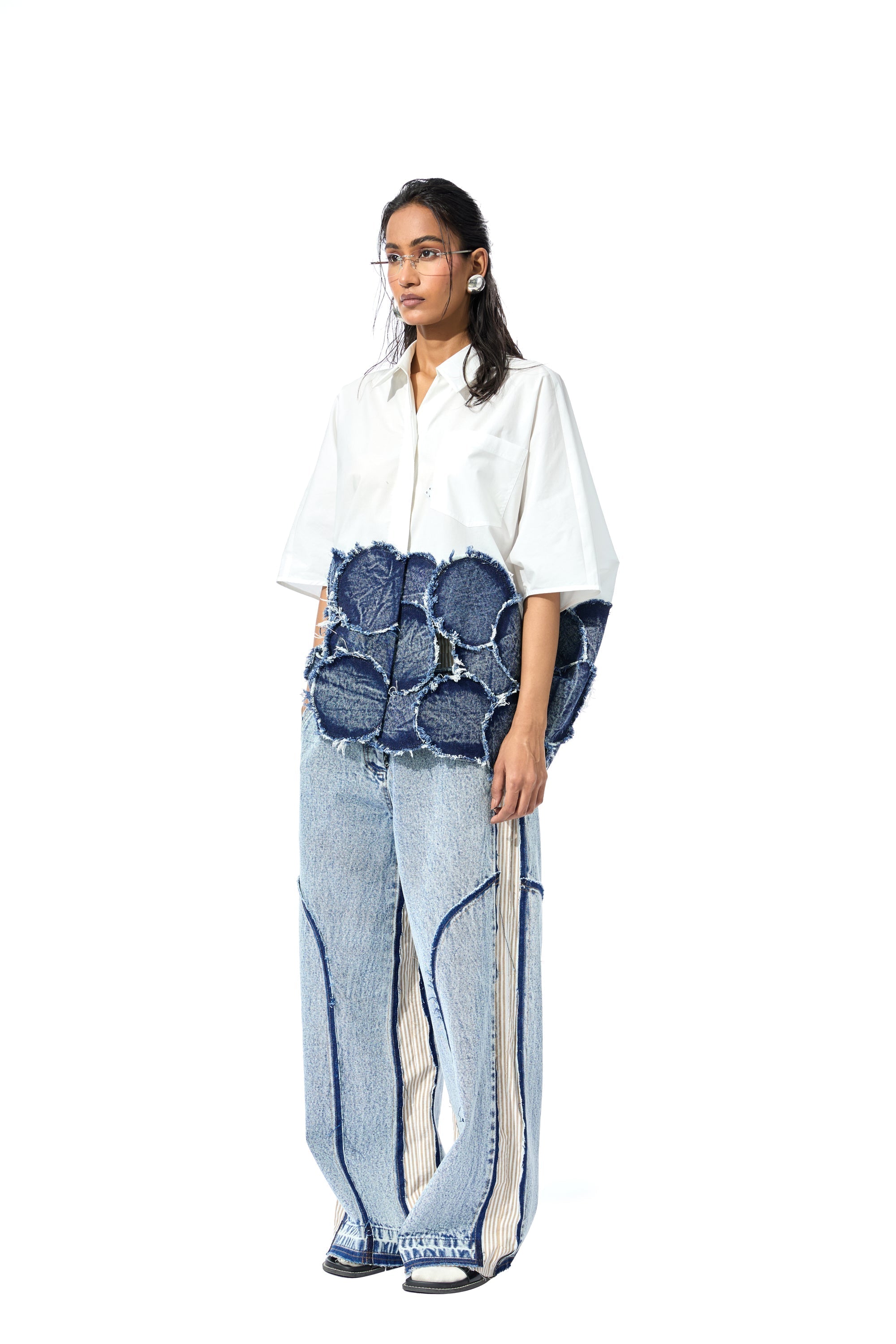 GIROCURVE' HYBRID SHIRT - Kanika Goyal Label