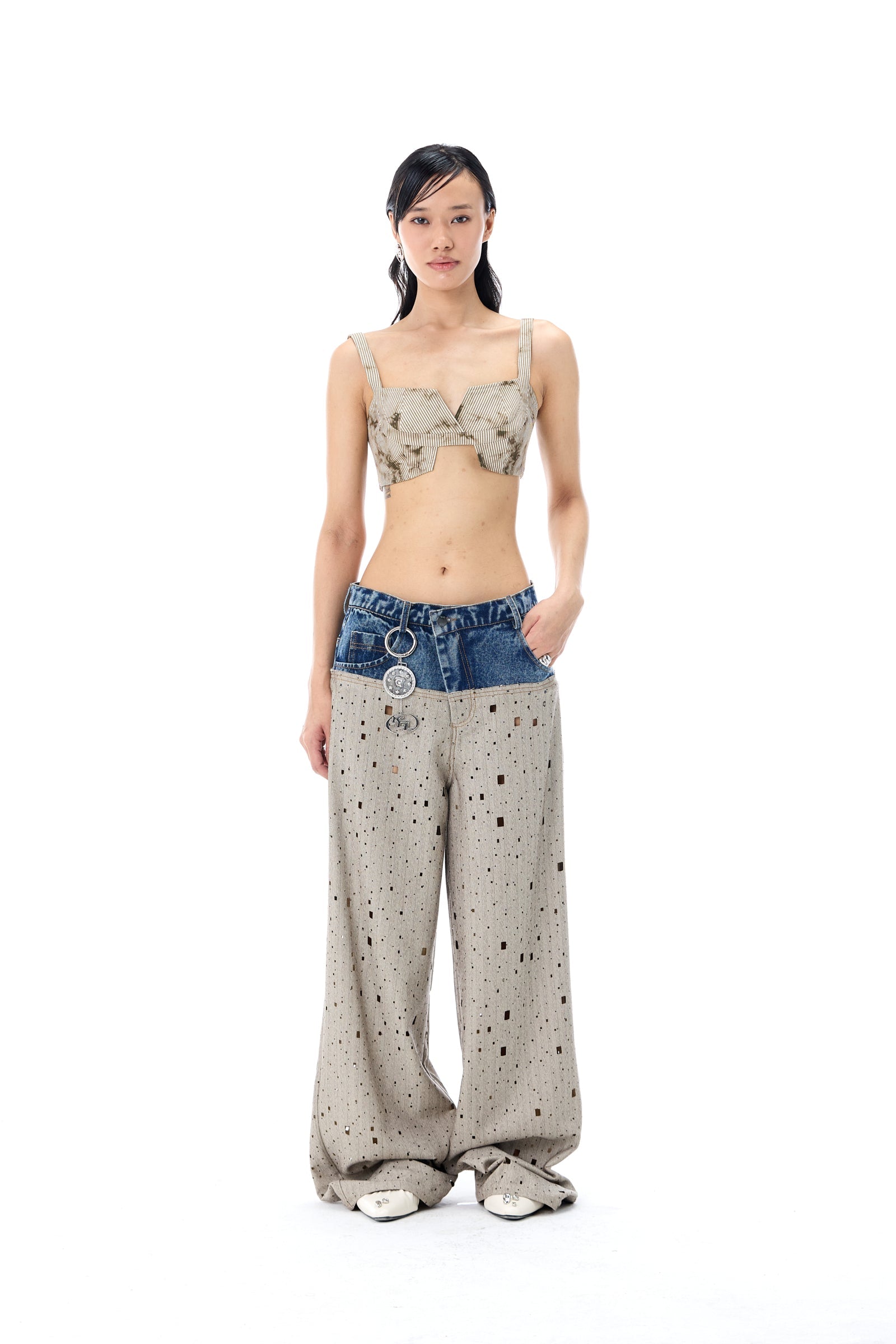 'GLITCHMARK' PANTS - Kanika Goyal Label