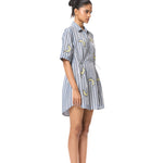 'GOLD RUSH' EMBELLISHED CONCENTRIC DRESS - Kanika Goyal Label
