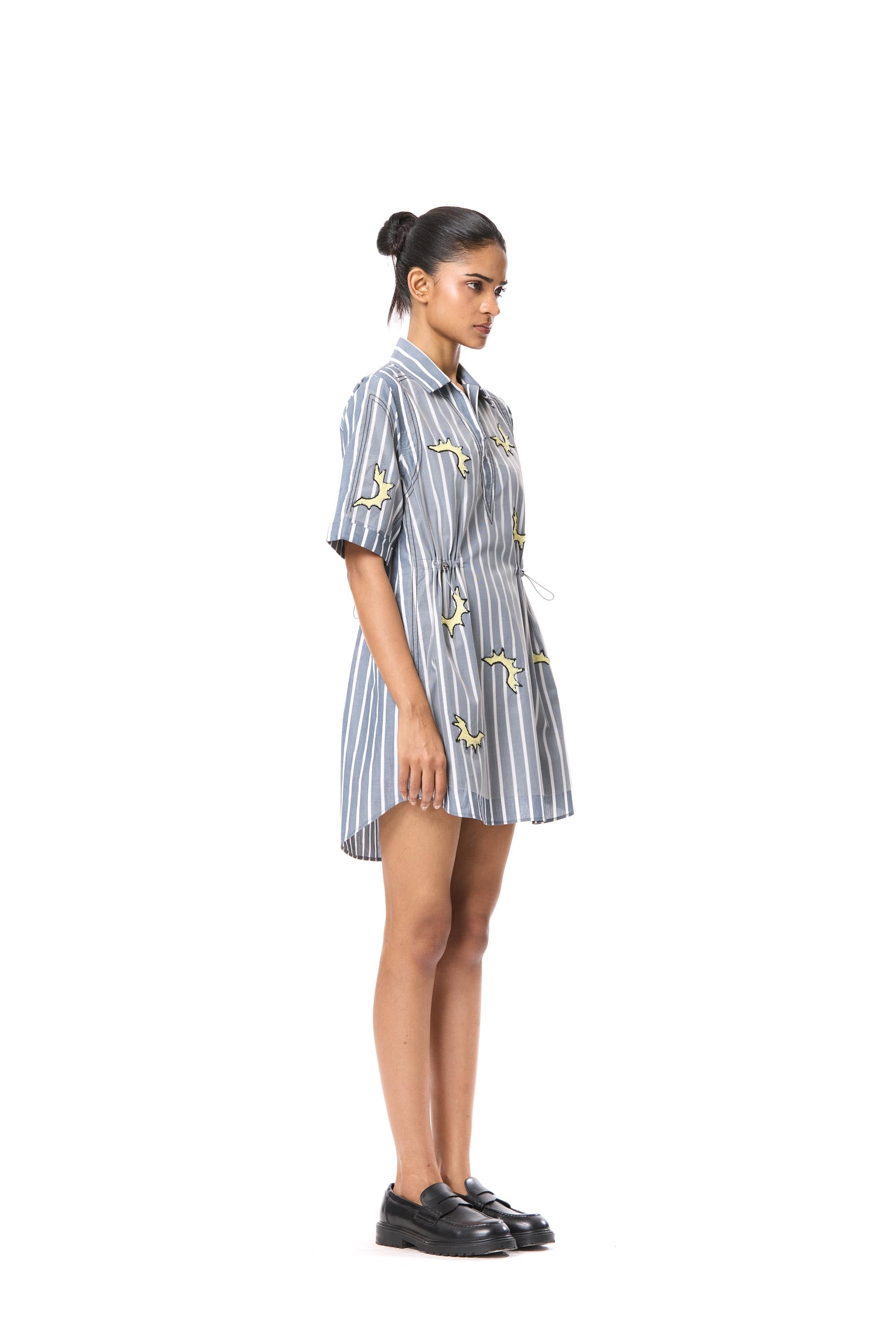 'GOLD RUSH' EMBELLISHED CONCENTRIC DRESS - Kanika Goyal Label